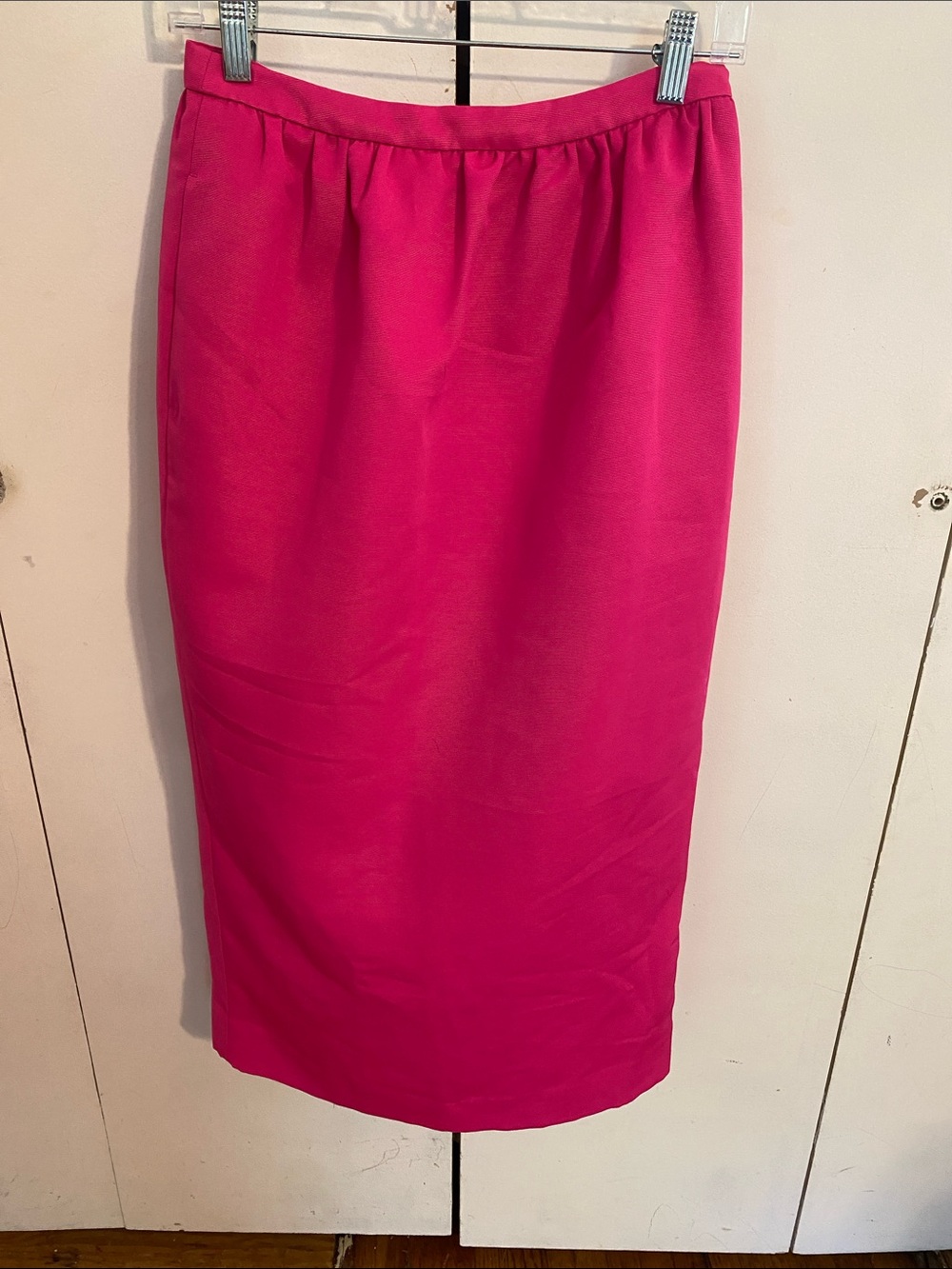 J. Crew Hot Pink Midi Pencil Skirt